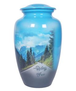 โกศเผาออกแบบใหม่โกศทาสีตกแต่งในร่มโกศศพสำหรับขี้เถ้าโลหะโกศ - Product Image 5