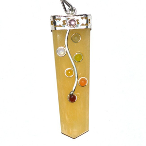 Proveedor de colgantes de Chakra de flor de cuarzo Dorado: colgantes de Chakra de flor de cuarzo dorado para la venta - Product Image 1