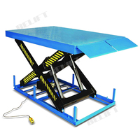 Tables élévatrices électriques à ciseaux pour entrepôt, capacité 1 tonne, hauteur 3 m, pour le levage de marchandises
