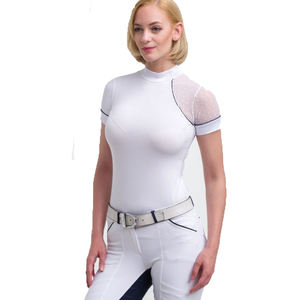 Camisas ecuestres con estilo para mujer, tops de manga larga para eventos de equitación funcionales, prendas de secado rápido, capas base y tops de espectáculo - Product Image 1