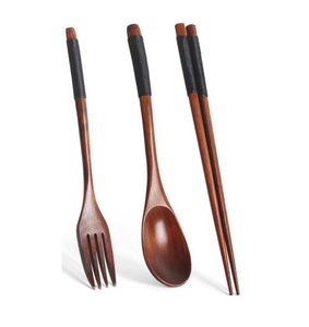 Ensemble de couverts de cuisine en bois, 24 pièces, style moderne, pour hôtel, Restaurant, set de couverts modernes très tendance - Product Image 2