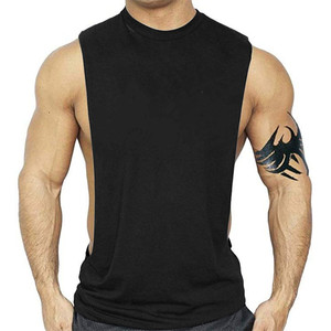 Logo personnalisable OEM coupe hommes entraînement musculation muscle gym coton respirant débardeurs gilet débardeur chanter - Product Image 6