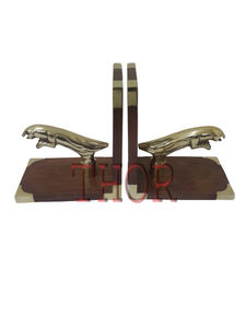 Sujetalibros náuticos de madera, de latón de Cambride sujetalibros, decoración de escritorio, Universidad - Product Image 4