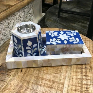 Bandeja de servicio de perlas Madre de la mejor calidad, regalos de Ramadán para la exportación desde la India, precio al por mayor - Product Image 3