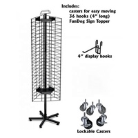 Rotation 4 ou 3 faces fil grille support de sol Spinner support métal chaussettes porte-clés gant présentoir avec roulette pour magasin de détail
