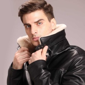 Veste en cuir confortable fait à la main pour hommes, produit de haute qualité, à bas prix, confortable et chaud, OEM - Product Image 5