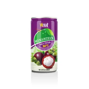 Gute Qualität 100% Mangostan Saft mit GMP HACCP KOSHER ISO HALAL Zertifiziert Viet Nam Obst saft 200ml Dosen