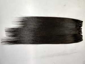 Ham işlenmemiş tapınak saç hint manikür hizalanmış bakire saç demetleri kapatma 7x7 Frontal düz dalgalı vizon satıcı ücretsiz örnek - Product Image 4