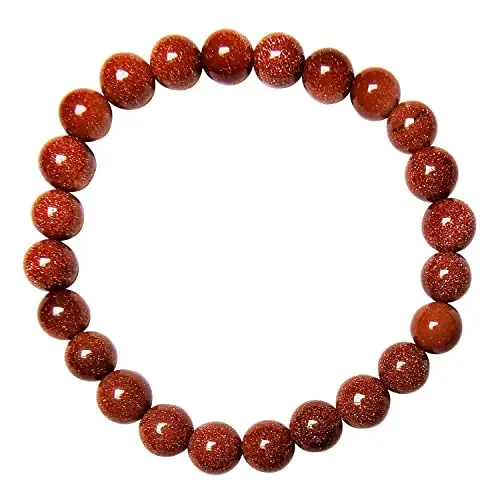8mm BEADS RED GOLDSTONE BRACELET at Wholesale Price with Premium Quality Meditation and Spiritual Healing for Export