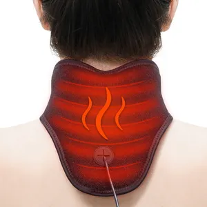 Infrared Heated Neck Wrap Weighted Neck Heating Pad with Tourmaline Beads for Neck Pain Relief