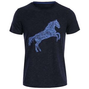 T-shirt à manches courtes pour hommes, en coton mercerisé, imprimé OEM, vente en gros, - Product Image 6