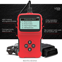 Lector de Códigos de Error OBD Digital para Automóviles, Escáner de Diagnóstico con 5 Idiomas