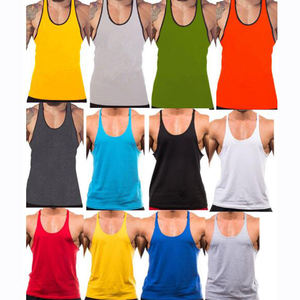 Singlets débardeur multicolores pour hommes, Logo personnalisé, vente en gros - Product Image 2