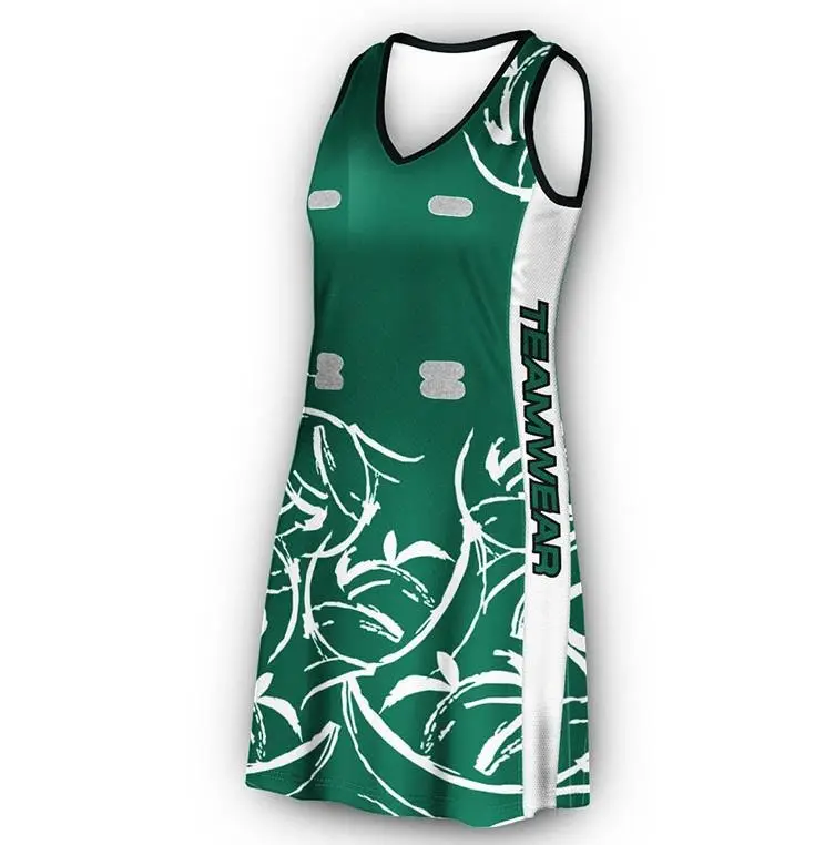 Netball etek elbise süblimasyon baskı spor kızlar Netball üniforma tasarım kendi Premium kalite