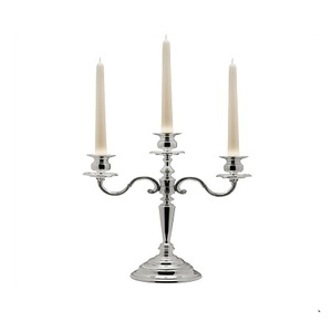 Candelabre en laiton de couleur argent, design standard, forme et taille personnalisées, centre de table pour les meilleures ventes - Product Image 6