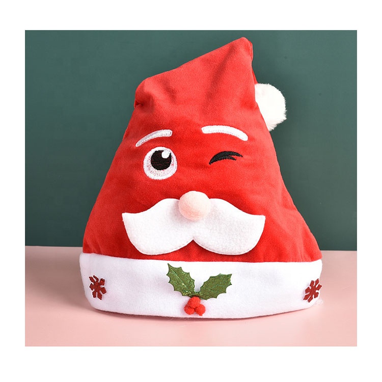 fashion accessories christmas santa elf red hat for girls