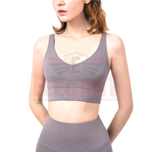 El último diseño de venta al por mayor de encargo del logotipo del OEM del tanque de las mujeres deportivo gimnasio Yoga chaleco blanco mujer camiseta sin mangas - Product Image 4