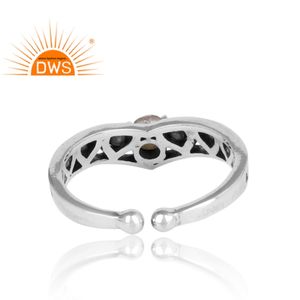 Bague en argent Sterling 925 avec des perles blanches et pierres précieuses, nouvelle collection de bijoux au Design ethnique, sonore Fine, vente en gros - Product Image 4