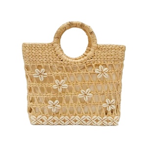 Collection de sac de paille de plage d'été avec décor de coquille de mer doit avoir pour de grandes vacances de détente - Product Image 4