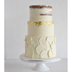 Atractivo plato redondo de cobre acabado para servidor de pasteles, exhibición de postres, soporte moderno para pasteles para decoración de pasteles - Product Image 5