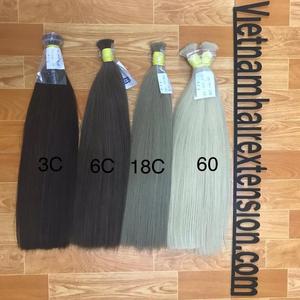 Extensiones de Cabello Liso y Suave, Cabello Virgen Remy Vietnamita Completo, Estilo Rizado Francés, Cutícula Alineada, Cabello a Granel - Product Image 1