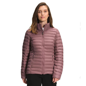 Chaqueta Acolchada para Mujer, Color Sólido, Cuello Alto, Cierre de Cremallera, Ligera, para Invierno, 100% Poliéster, Corte Regular - Product Image 2