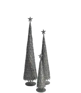 GRAY METAL COLOUR TABLE TOP CHRISTMAS TREE HIGH QUALITY BEST SELLING CHRISTMAS TREE FOR DECORATION