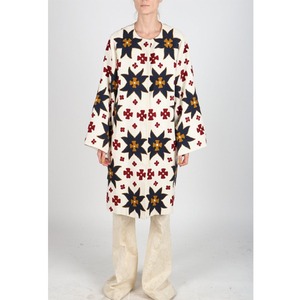 Juya — veste en coton à col en Sublimation, vêtements pour femmes, Kimono ouvert de qualité supérieure, broderie géométrique, style Boho Chic, broderie - Product Image 6