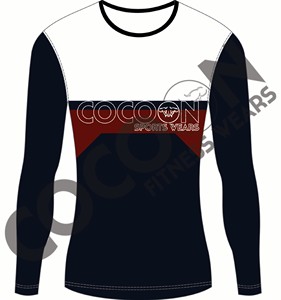 Ropa Deportiva Urbana para Hombre, Sublimación Personalizada, Impresión Completa, Camiseta Deportiva de Manga Larga, Tejido de Punto, Precio Económico, Tallas Grandes - Product Image 5