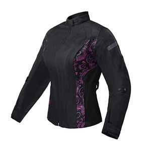 Vêtement de sport pour femmes 2022 Imperméable Respirant Coupe-vent Logo personnalisé Matériel Cordora Haute qualité Veste de moto pour motard - Product Image 1