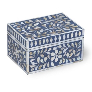 Decorative Wooden Inlay and Bone Inlay Handmade Box Luxury Indian Mango Wood Box Hot Selling Eco Friendly Bone Inlay - Product Image 5