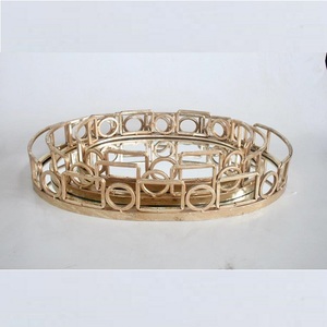 Weddings Decor Round Glass <b>Mirror</b> <b>Tray</b> Wholesale Hotel Service <b>Tray</b> Snack Storage <b>Tray</b> Wholesale Manufacture - Product Image 4