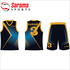 Uniformes respirables sublimés par personnalisation de basket-ball de maille AVEC le LOGO et la CONCEPTION faits sur commande, - Product Image 2