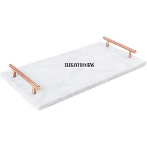 Haute qualité nouveau Design marbre plateau de service vente chaude décoratif plateau de service bon marché Vintage marbre plat de service - Product Image 4
