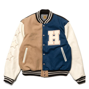 Custom Vintage Letterman Varsity Baseball <b>Jackets</b> for <b>Men</b> Stand Collar <b>Thin</b> Chenille Embroidery Patch All Sizes Colors Winter - Product Image 5