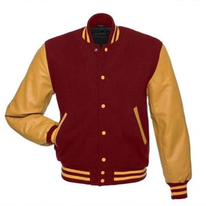 Custom Bomber Down Letterman วิทยาลัยเบสบอลแจ็คเก็ตสำหรับผู้ชาย - Product Image 3