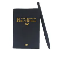 थोक कस्टम चमड़े हार्डकवर पीवीसी मिनी ईसाई पवित्र बाइबिल पुस्तक मुद्रण