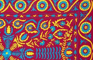 Economic ขายส่งแบบดั้งเดิม Aari ปัก Twin Size Suzani แขวนผนัง Handmade อินเดีย - Product Image 5