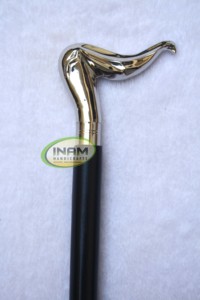 Canne de marche de luxe en bois INAM HANDICRAFTS avec poignée en bois poli et embout en caoutchouc pour la randonnée - Product Image 4