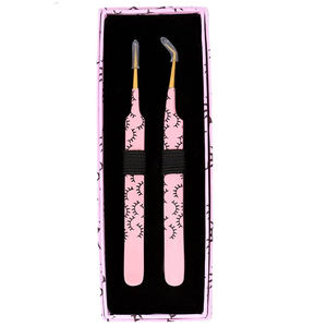 Pinces à cils en acier inoxydable, 1 pièce, pour Volume, impression de cils russe, outils de maquillage, pince à épiler - Product Image 5