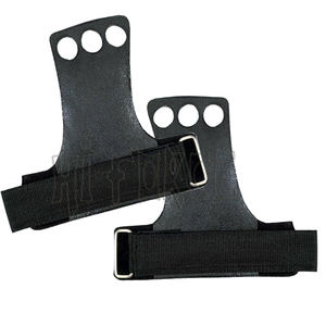 Custom Gym Workout <b>Gymnastics</b> Palm <b>Hand</b> <b>Grips</b> for Fitness Weightlifting Pull Ups LEATHER - Product Image 5