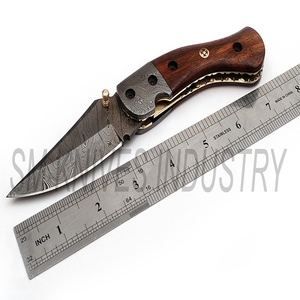 Couteau de poche pliant damas fait main sur mesure par l'industrie des couteaux Sm (smk1267) - Product Image 5