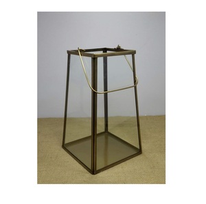 Linterna antigua decorativa de Metal y oro, para decoración del hogar, vela conmemorativa - Product Image 4