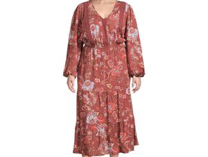 New Design 100% Rayon Women Midi <b>Dress</b> Max Floral Printed Midi <b>Dress</b> With Balloon Sleeves, <b>Summer</b> <b>Dress</b>, Party <b>Dress</b> - Product Image 3
