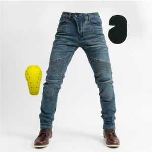Jean en Denim de haute qualité pour hommes, pantalon de moto, couleur noire, collection 2021 - Product Image 1