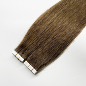 Cinta de pelo Remy virgen 100%, extensiones de cabello Natural, cinta rusa - Product Image 1