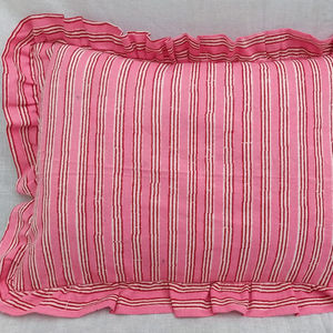 Floral Print Indian Cotton <b>Cushion</b> Cover in Pure Cotton - Product Image 1