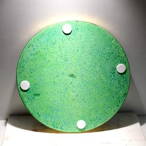 Offre spéciale, modèle moderne personnalisé, planche à découper en marbre vert de 12 pouces/planche à découper ronde/plateau de fromages - Product Image 3