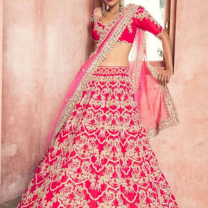 ชุด lehenga choli ที่สวยงามสำหรับงานแต่งงานและงานปาร์ตี้สวมใส่กับงานปัก zardozi-2019 - Product Image 1