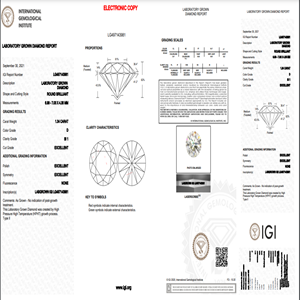 D couleur SI1 Carity taille 1.34Ct diamant poli labgrow forme ronde HPHT-CVD diamant bijoux diamants en vrac - Product Image 5